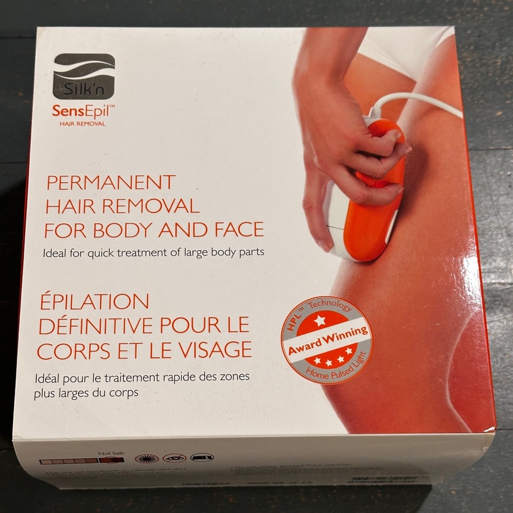 Silk'n SensEpil Hair Removal Device - Vibrant Orange